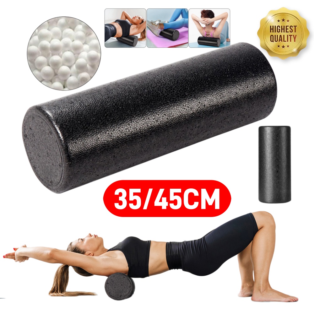 Yoga Fitness Wheel - ลูกกลิ้งโฟมโยคะขนาด 35/45 ซม. สำหรับนวด ฟิตเนส พกพาสะดวก