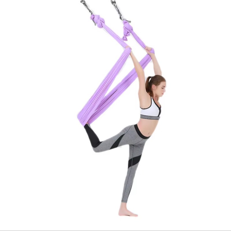 Yoga Swing Aerial - เปลโยคะแบบยืดได้คุณภาพสูงระดับมืออาชีพ ขนาด 2.8x5 เมตร ทำจากผ้าไหม สำหรับโยคะในอากาศ