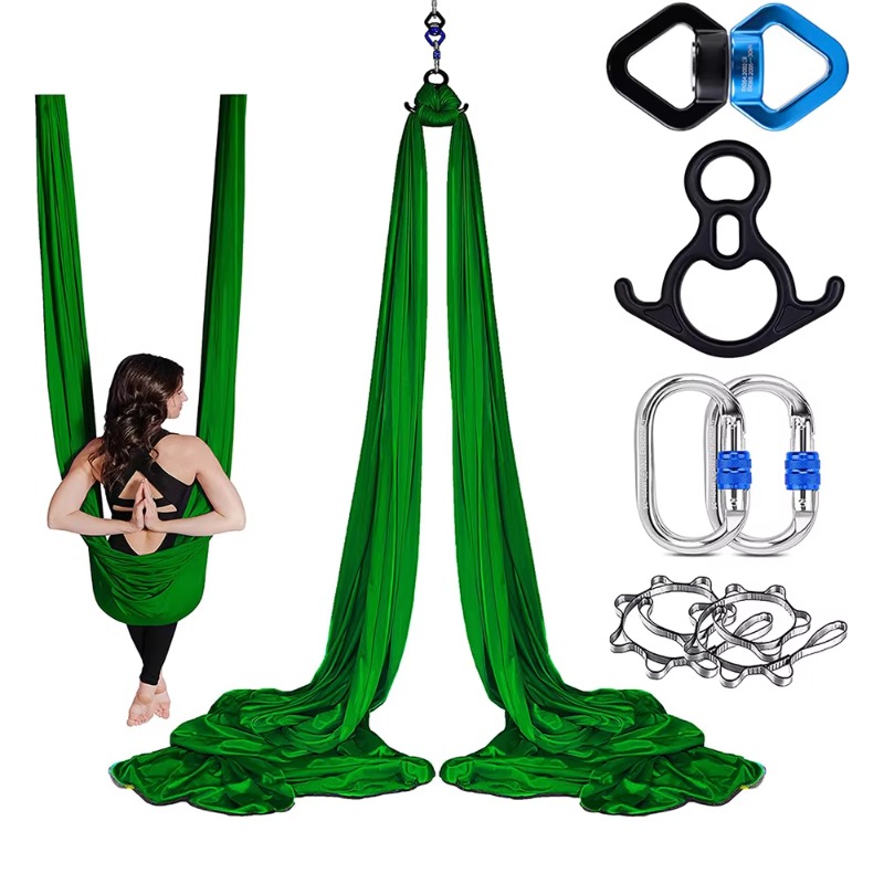 Yoga Swing Aerial - ชุดเปลโยคะแบบปรับได้สะดวกสบาย อุปกรณ์ฟิตเนสคุณภาพสูงสำหรับใช้ในบ้านและสตูดิโอ รุ่นใหม่ ปี 2026