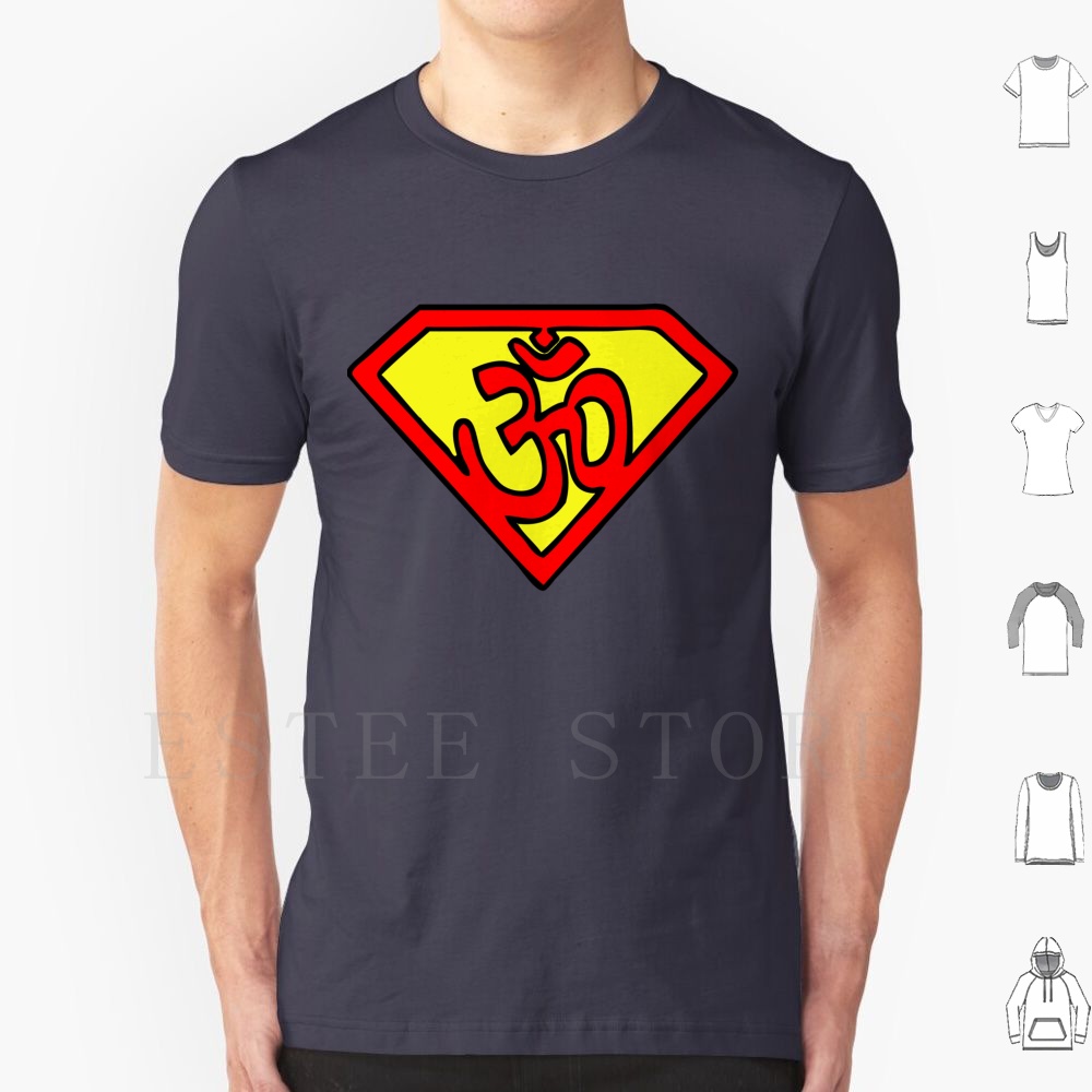 Zen Yoga Fitness - Super Om สัญลักษณ์ T เสื้อพิมพ์ผ้าฝ้ายโยคะ Namaste