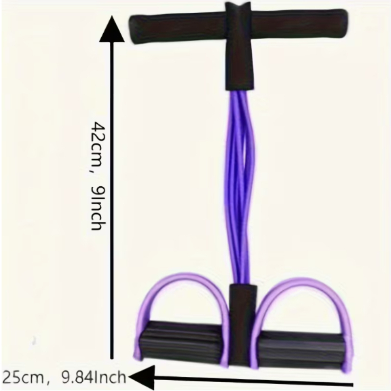 Yoga Fitness Gear - สายยางยืด 6 เส้นสำหรับโยคะ ใช้ดึงและฝึกความแข็งแรงของหน้าท้อง เอว แขน