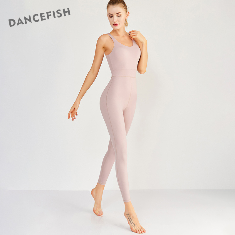 Yoga Fitness Class - DANCEFISH กีฬาชุดผู้หญิงฟิตเนส Class ชุดที่สวยงามกลับ Sportwear Dancewear