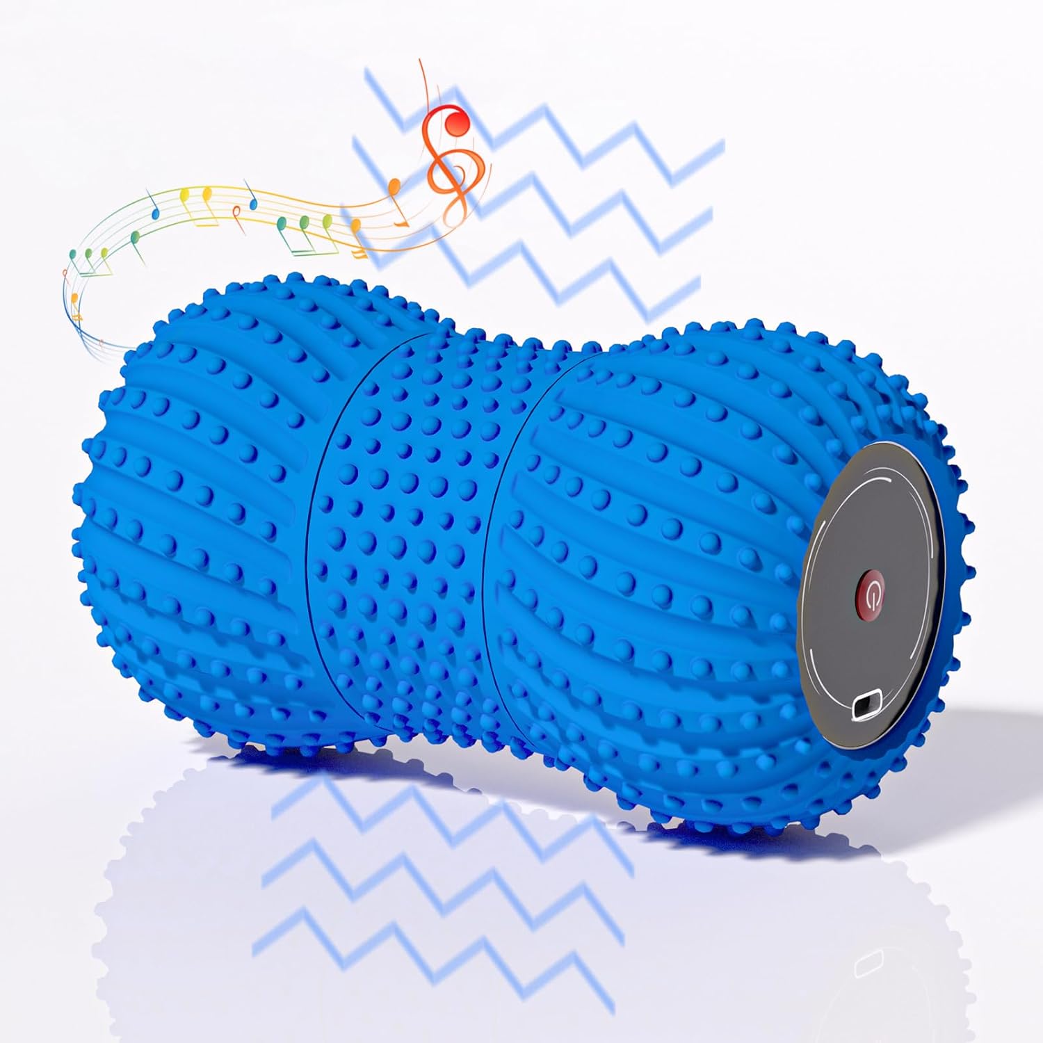 Yoga Fitness Wheel - ลูกบอลนวดถั่วลิสงสั่นสะเทือน 2 in 1 พร้อมโหมดการนวด 6