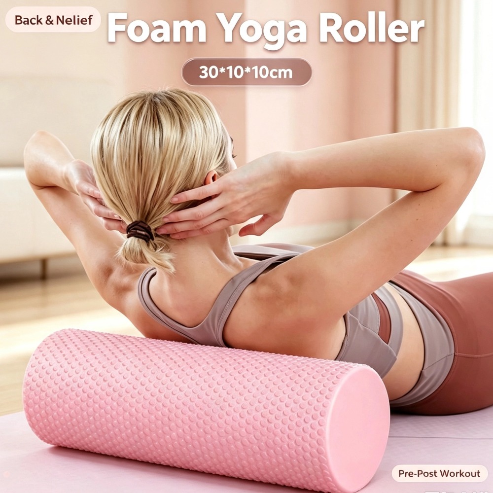 Yoga Fitness Wheel - ลูกกลิ้งโยคะโฟม EVA ขนาด 30 ซม. แบบพกพา