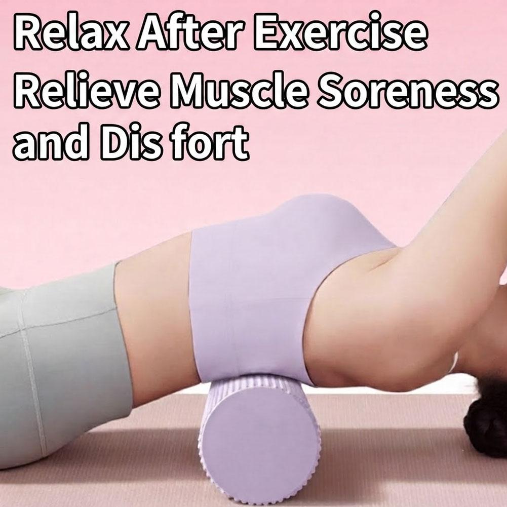 Yoga Fitness Wheel - ลูกกลิ้งโฟมโยคะ EVA ความหนาแน่นสูง ลูกกลิ้งโยคะพิลาทิส ลูกกลิ้งโฟมออกกำลังกาย ลูกกลิ้งนวดหลัง