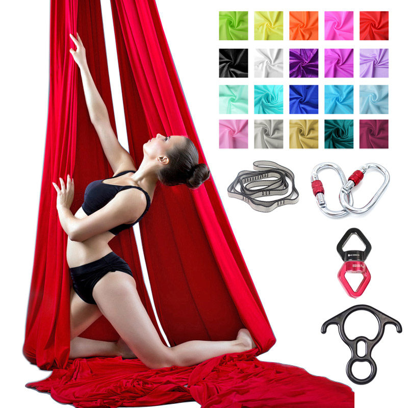 Yoga Swing Aerial - ชุดผ้าไหมโยคะอากาศ 9 หลา 8.2 เมตร สำหรับการเต้นรำแบบแอโรบิก