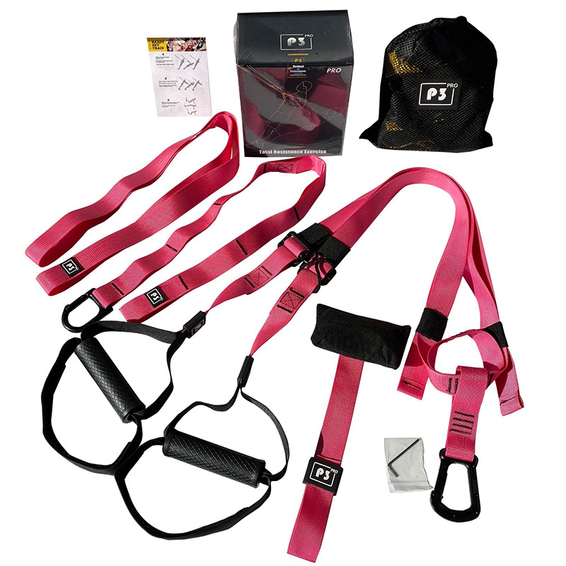 Yoga Fitness Gear - ชุดสายรัดฝึกซ้อมแบบแขวน สายรัดโยคะฟิตเนสแบบพกพา อุปกรณ์ออกกำลังกายสำหรับการฝึกความแข็งแรงของร่างกายทั้งหมด อุปกรณ์ฝึกซ้อมที่บ้าน
