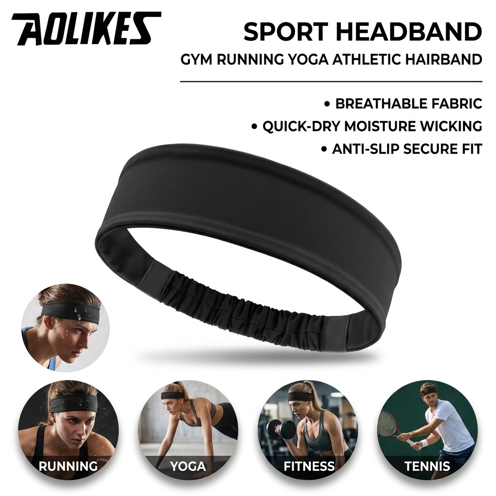 ที่คาดผมโพลีเอสเตอร์สำหรับออกก - Yoga Fitness Gear บทวิจารณ์และราคา
