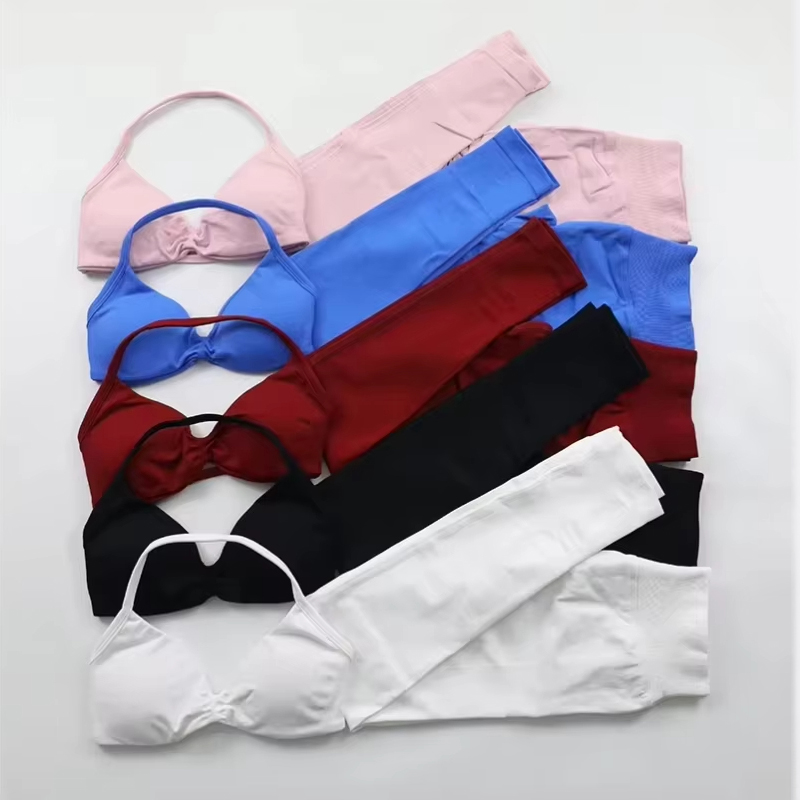 ชุดโยคะ 2 ชิ้นสำหรับผู้หญิง คุ - Yoga Fitness Leggings บทวิจารณ์และราคา