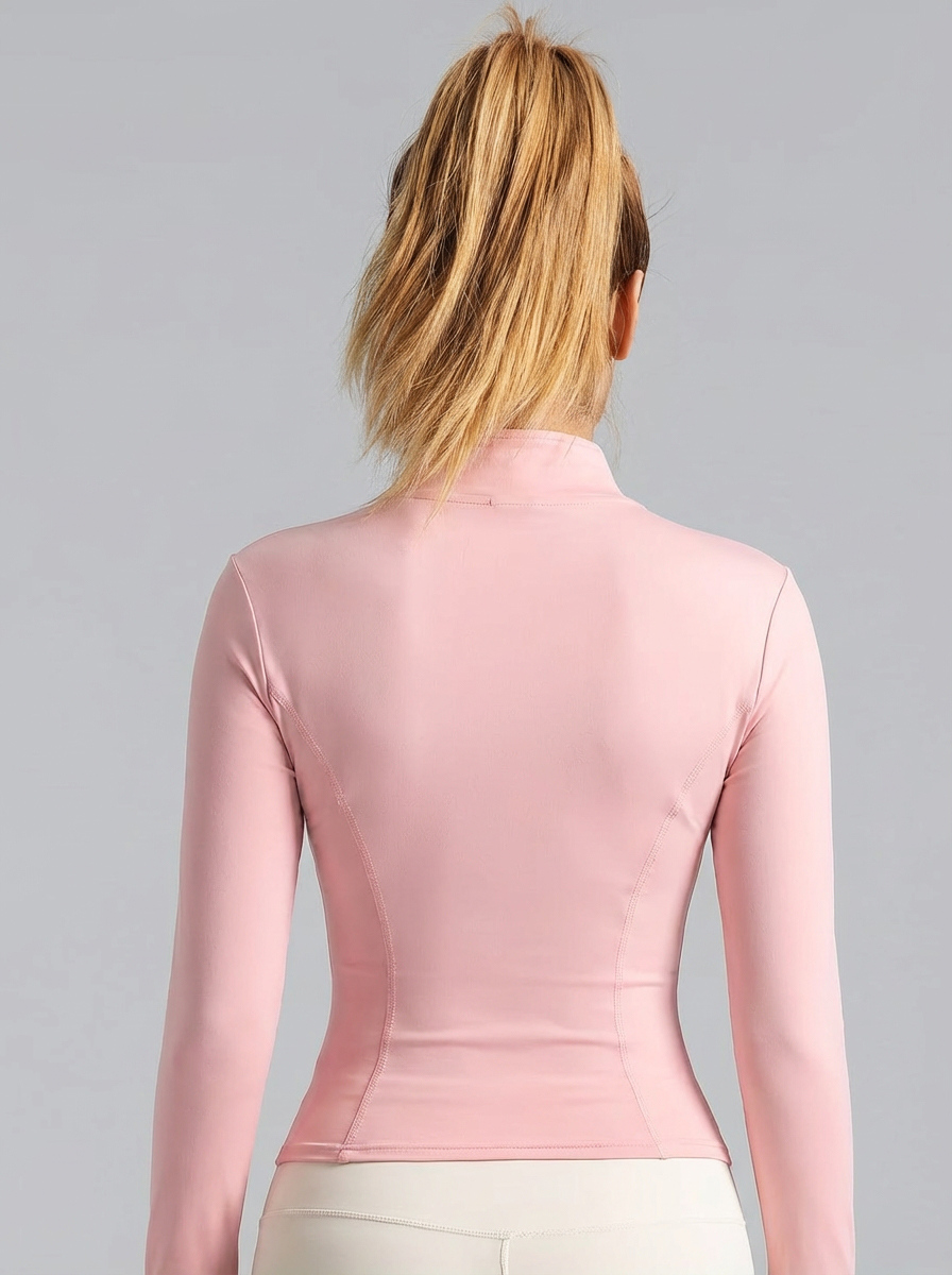 เสื้อโยคะสีชมพูอ่อนสำหรับผู้หญ - Yoga Fitness Yoga บทวิจารณ์และราคา