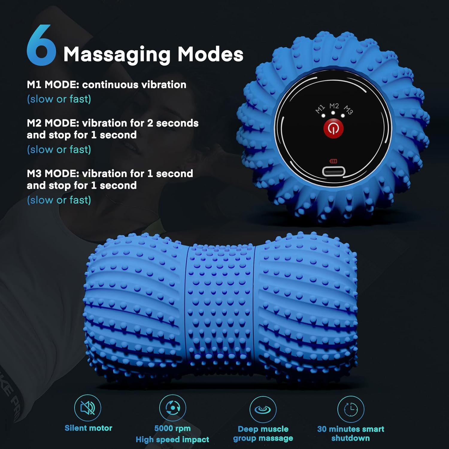 ลูกบอลนวดถั่วลิสงสั่นสะเทือน 2 - Yoga Fitness Wheel บทวิจารณ์และราคา