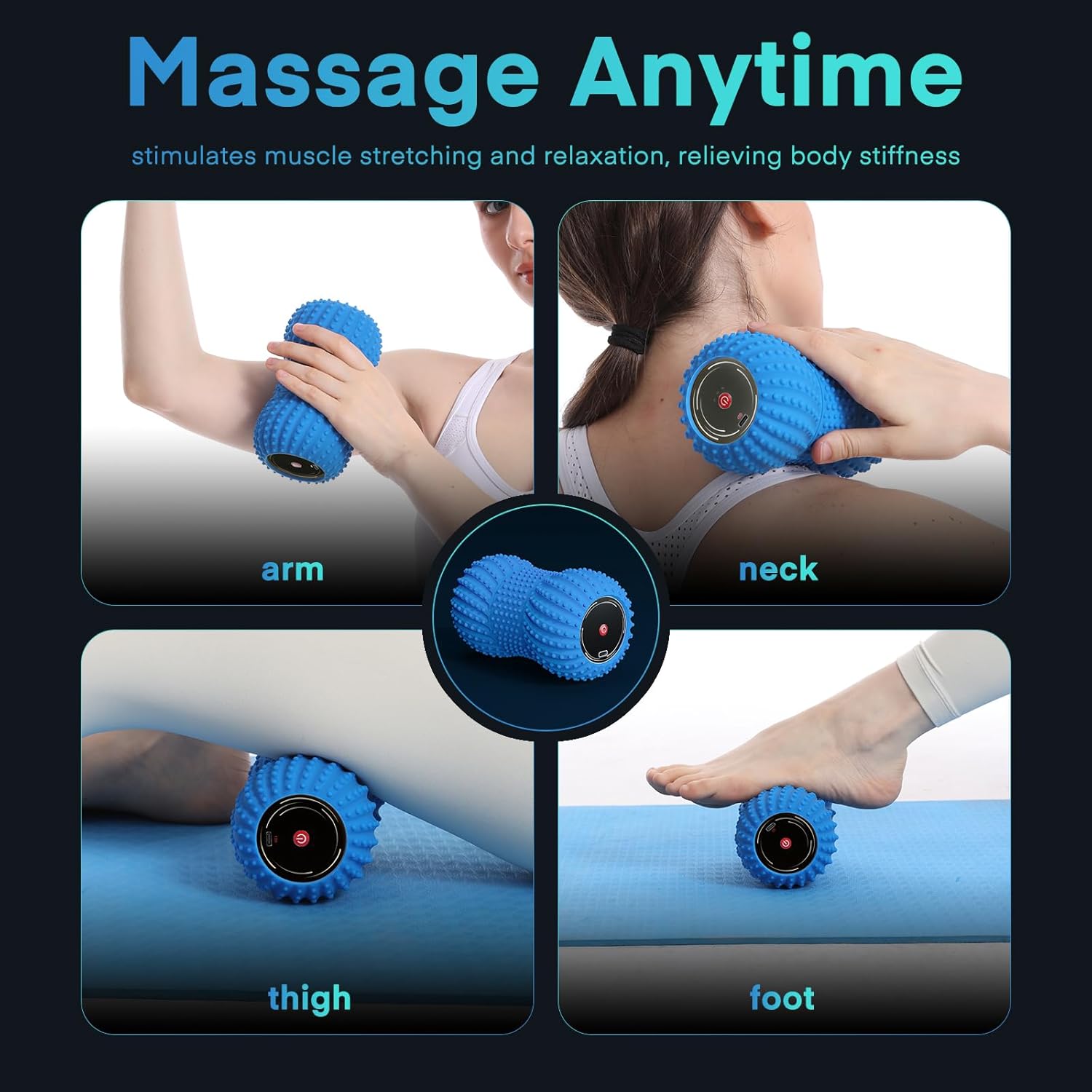 ลูกบอลนวดถั่วลิสงสั่นสะเทือน 2 - Yoga Fitness Wheel บทวิจารณ์และราคา