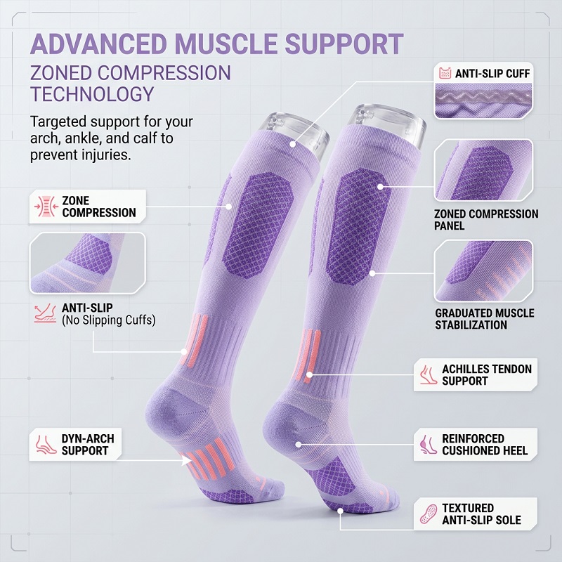 ถุงเท้ายาวสำหรับออกกำลังกายฤดู - Yoga Fitness Yoga บทวิจารณ์และราคา