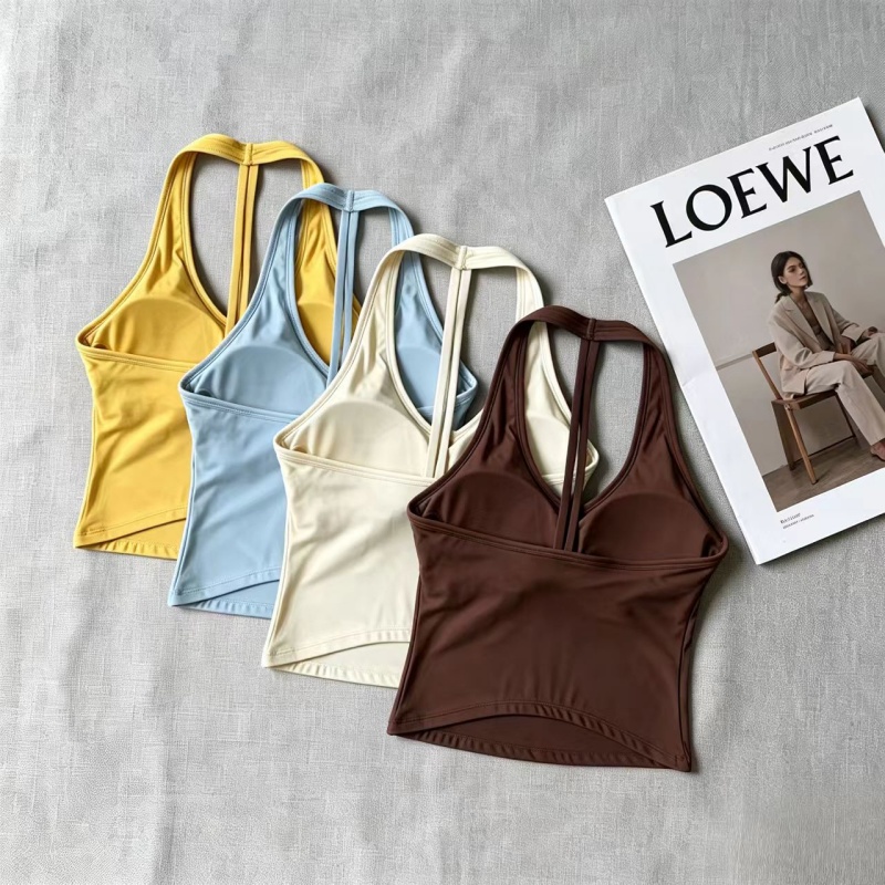 เสื้อกล้ามโยคะคอวีแบบผูกคอและส - Yoga Và Fitness บทวิจารณ์และราคา