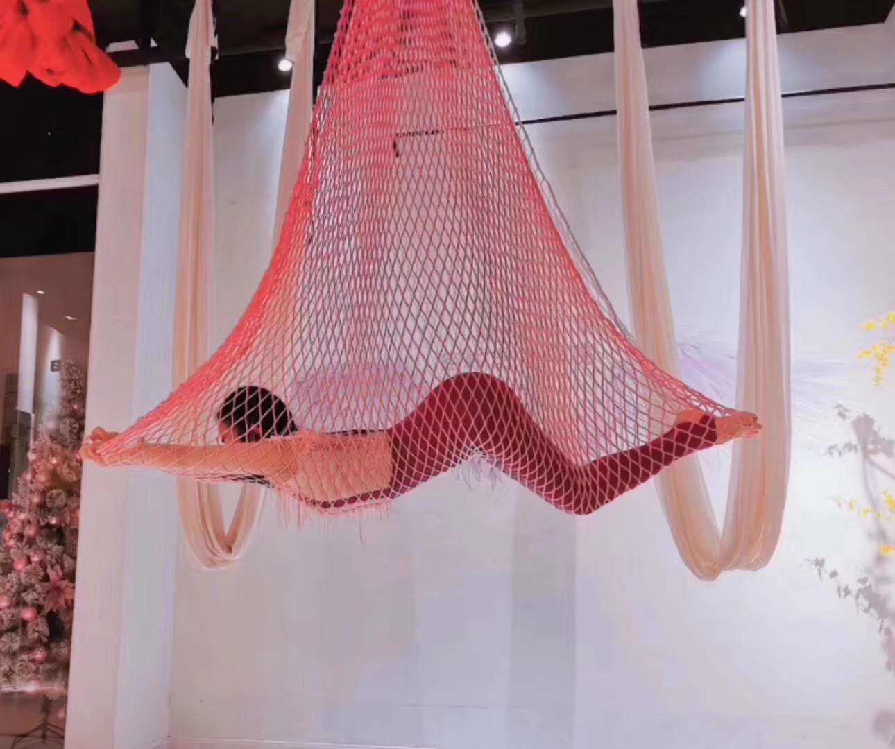 ตาข่ายโยคะสำหรับใช้งานที่สูง,  - Yoga Swing Aerial บทวิจารณ์และราคา