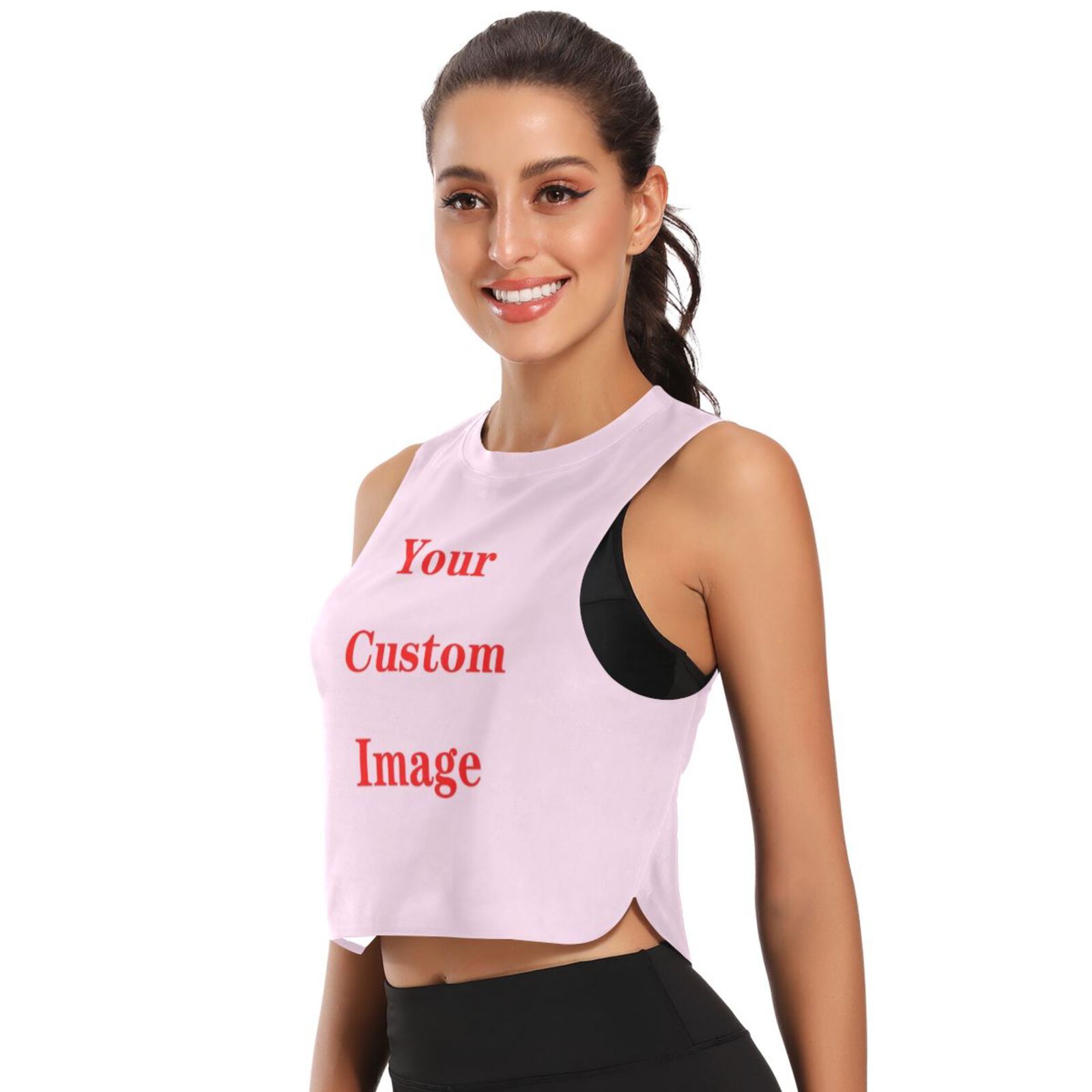 Gym Tops ผู้หญิงกีฬาผ้าไหมน้ํา - Yoga Fitness Images บทวิจารณ์และราคา