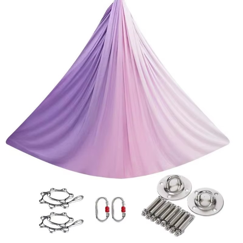 เปลโยคะสีไล่เฉดสำหรับการออกกำล - Yoga Swing Aerial บทวิจารณ์และราคา