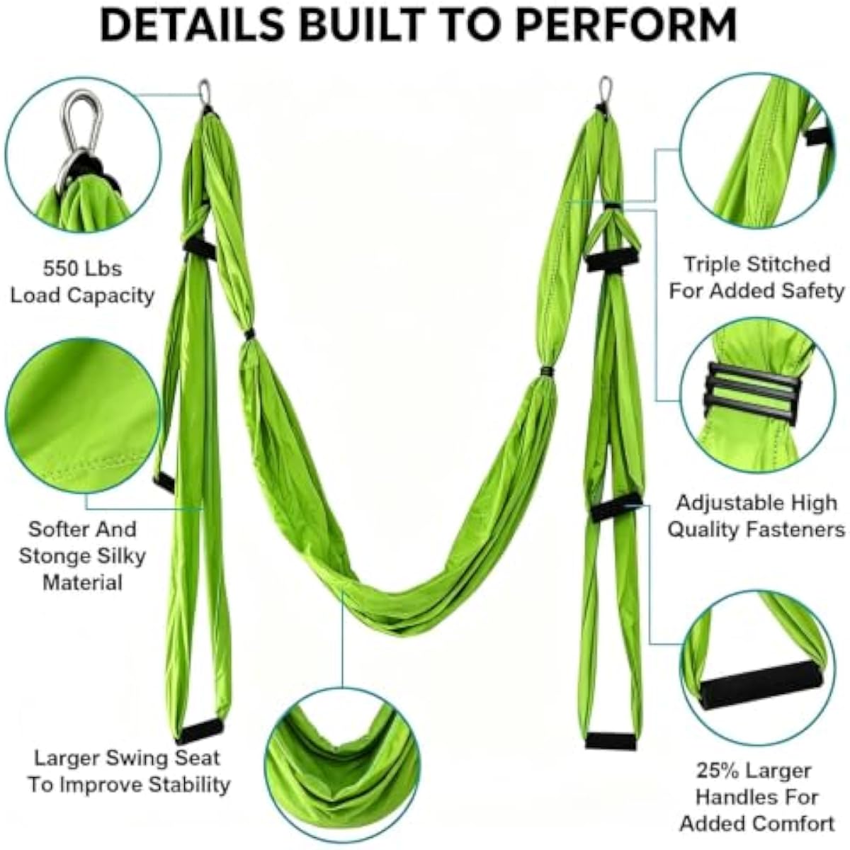 ชิงช้าโยคะแบบแขวนทำจากผ้าที่มี - Yoga Swing Aerial บทวิจารณ์และราคา