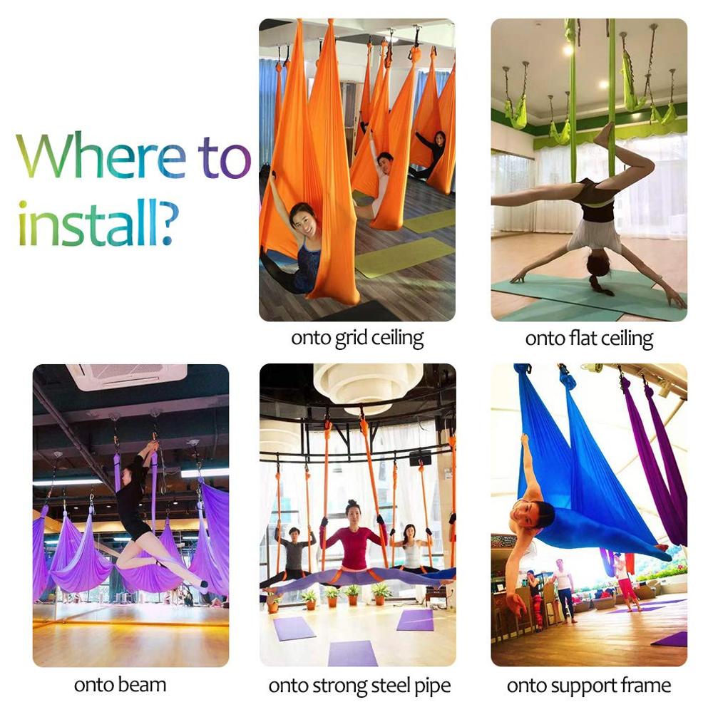 5*2.8m Aerial เปลญวนโยคะชุดฟิต - Yoga Swing Aerial บทวิจารณ์และราคา