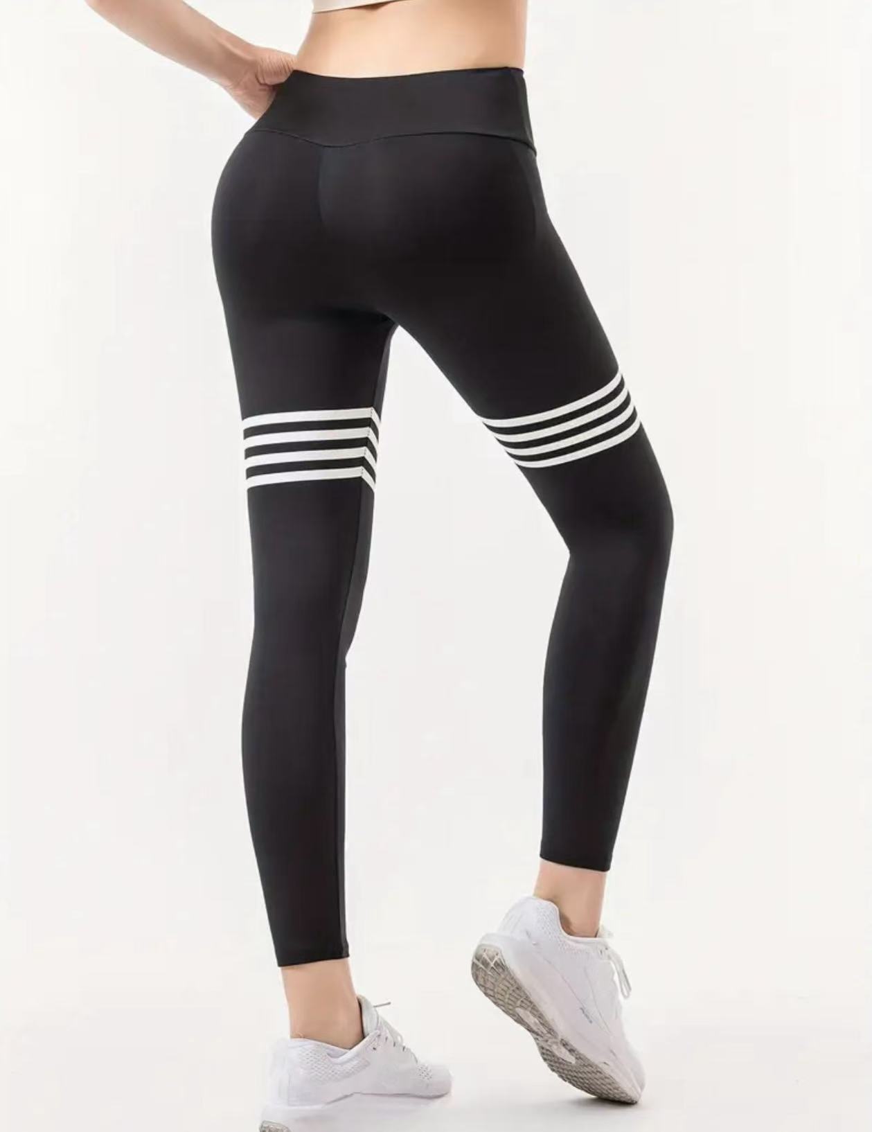 กางเกงโยคะเอวสูงลายตัวอักษร, ก - Yoga Fitness Leggings บทวิจารณ์และราคา