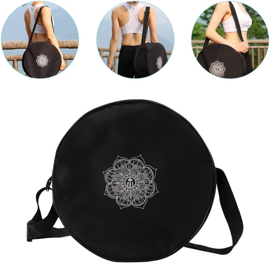กระเป๋าล้อโยคะไนลอนสีดําดอกไม้ - Yoga Fitness Wheel บทวิจารณ์และราคา