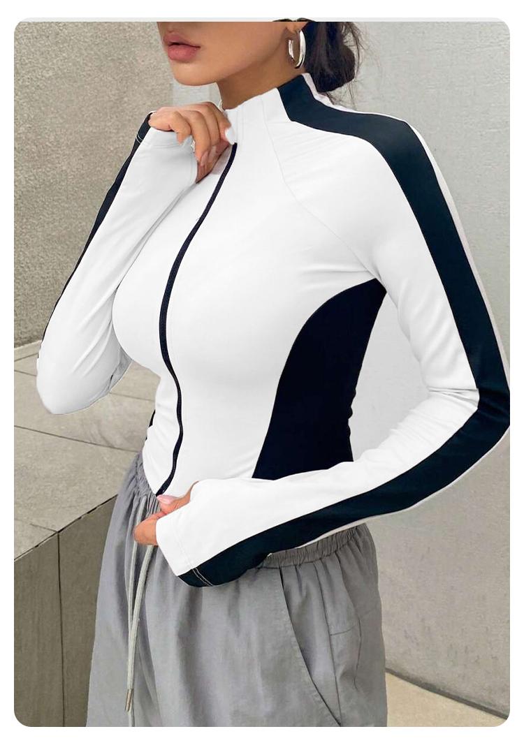 เสื้อโยคะคอตั้ง แจ็คเก็ตสำหรับ - Yoga Fitness Yoga บทวิจารณ์และราคา
