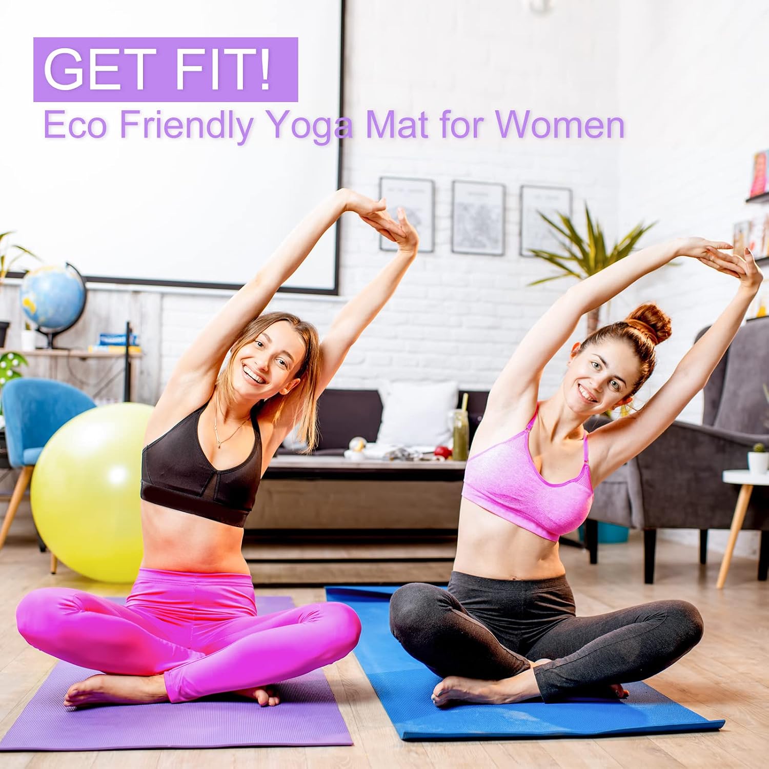 เสื่อโยคะบาง 3 มม. เสื่อออกกำล - Yoga Fitness Class บทวิจารณ์และราคา