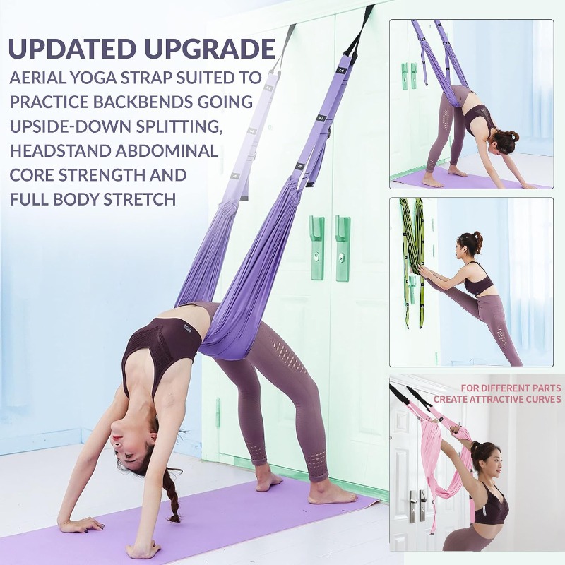 ชุดเปลญวนโยคะปรับระดับได้ พร้อ - Yoga Swing Aerial บทวิจารณ์และราคา