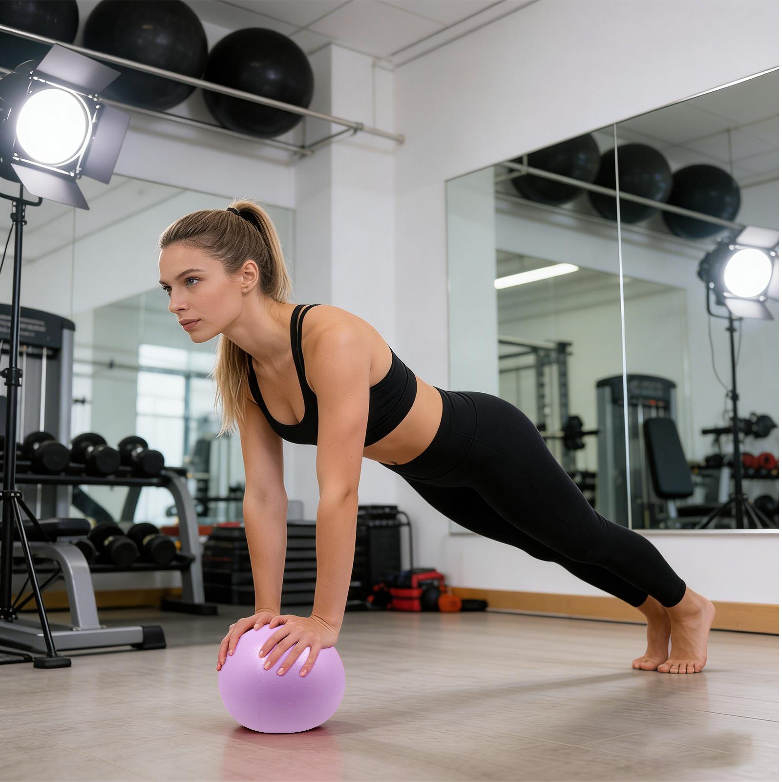 ลูกบอลออกกำลังกายแบบหนาเคลือบฟ - Yoga Fitness Gear บทวิจารณ์และราคา