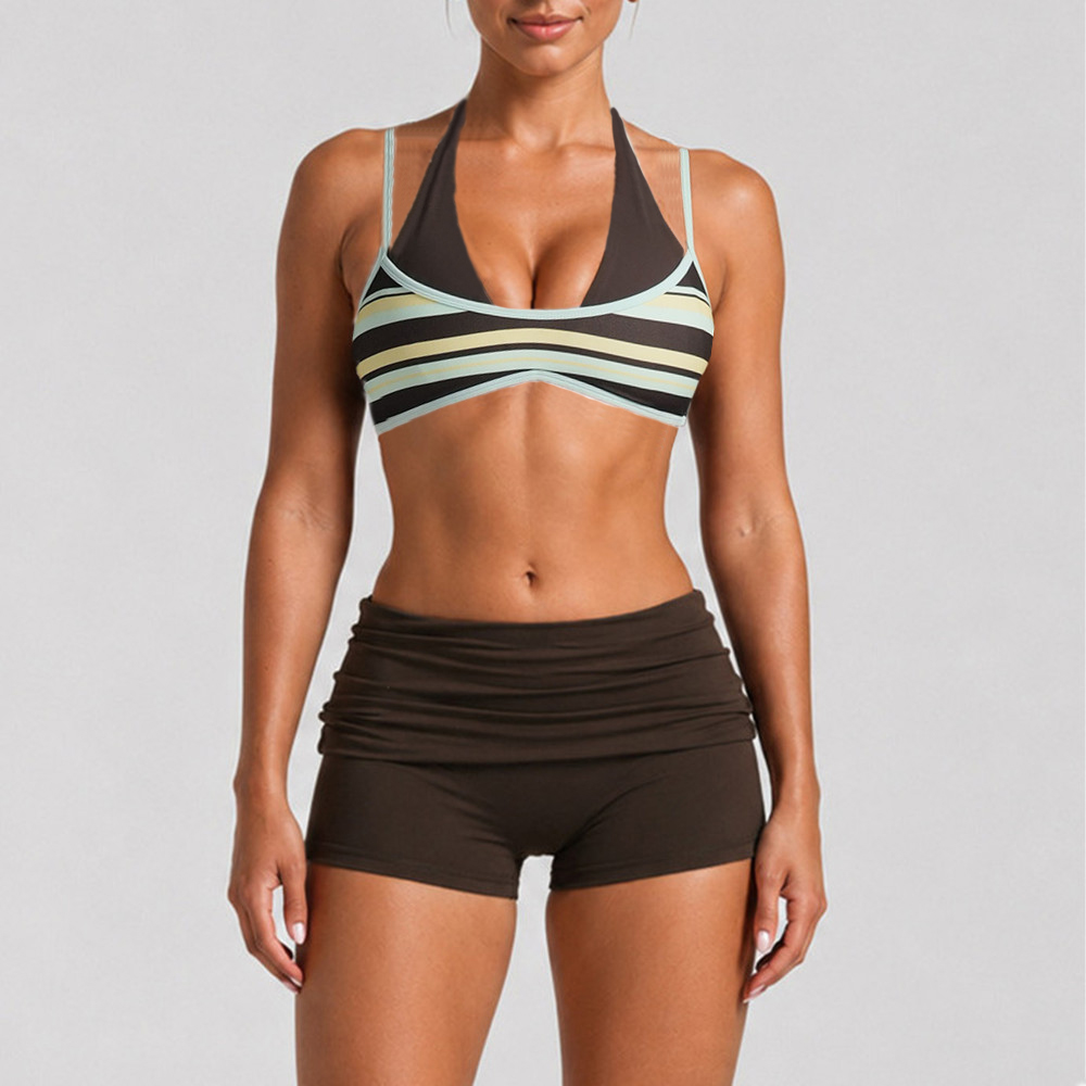 เสื้อชั้นในโยคะแบบมีฟองน้ำสำหร - Yoga Fitness Leggings บทวิจารณ์และราคา