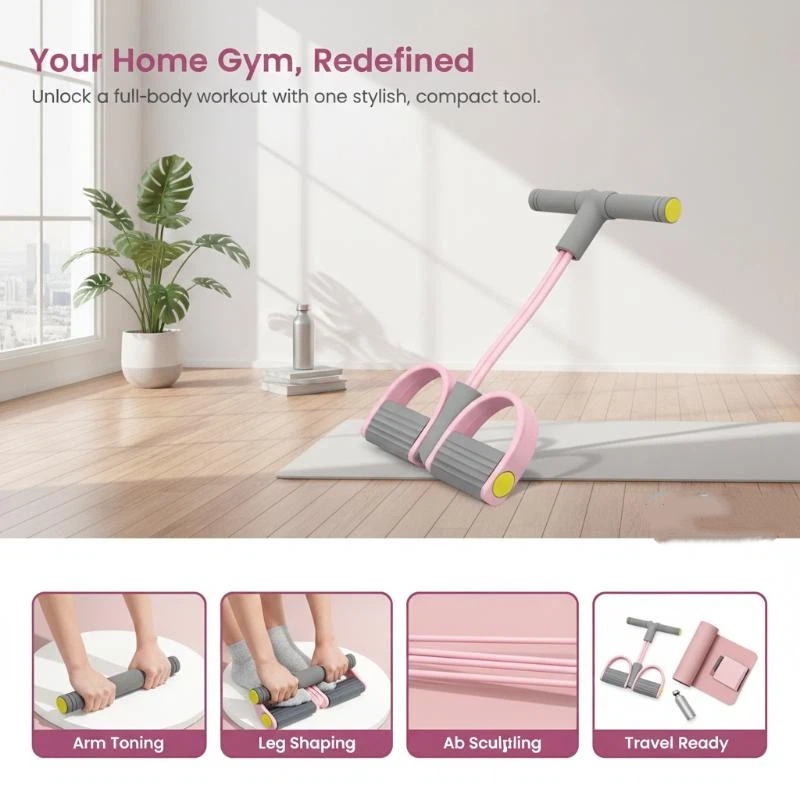 เชือกดึงยางยืด 4 เส้น พร้อมสาย - Yoga Fitness Gear บทวิจารณ์และราคา