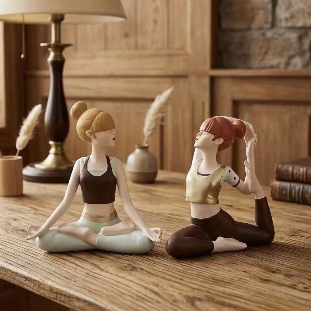 รูปปั้นสาวโยคะ, งานฝีมือเรซิ่น - Zen Yoga Fitness บทวิจารณ์และราคา